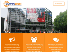 Tablet Screenshot of campusdirekt.de